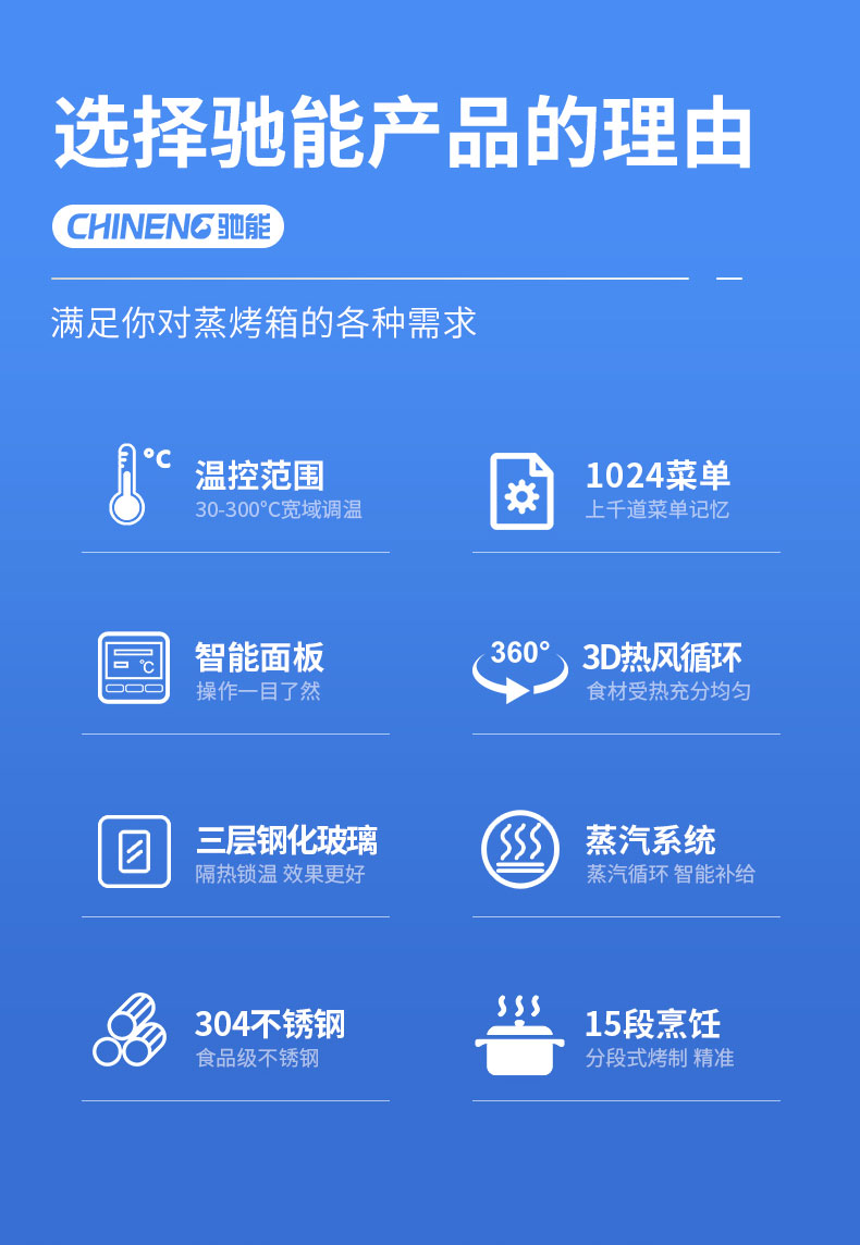 商用蒸烤箱功能介绍